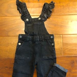Ruffled Strap Overalls